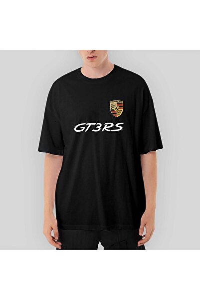 CrowsGate Porsche GT3RS oversized Μαύρο T-Shirt