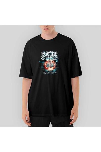 CrowsGate Suicide Silence You Can't Stop Me Tricou negru oversize