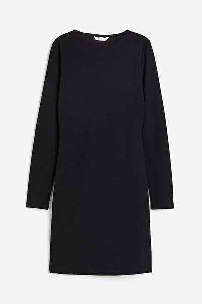 H&M Oyuklu Jarse Elbise