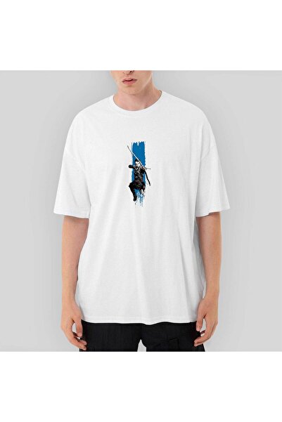 CrowsGate Λευκό μπλουζάκι God Of War Atreus oversized