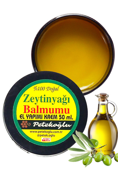 Petekoğlu 50ml Balmumu Zeytinyağı Günlük Onarıcı Ve Nemlendirici Krem Cam Şişede