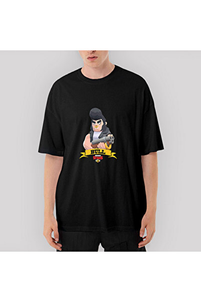 Z zepplin Brawl Stars Bull Oversize Black T-Shirt