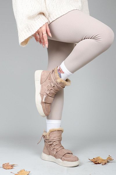 Birikon RENEE Μπότες με κορδόνια Velcro NUT