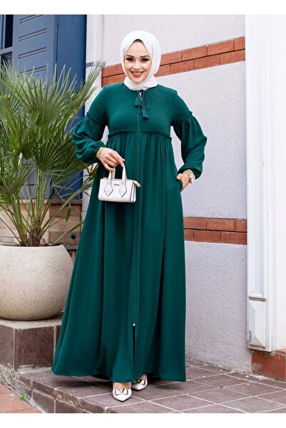 ALNİSS COLLECTİON حجاب فيراس - أكمام وخصر برباط مفصل