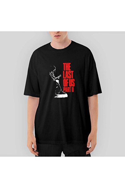 CrowsGate Tricou negru supradimensionat The Last Of Us 2 Ellie Guitar