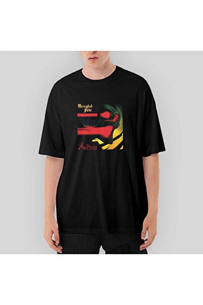 CrowsGate Tricou negru Mercyful Fate Melissa supradimensionat