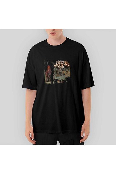 CrowsGate Chelsea Grin Suffer in Hell Oversize Black T-Shirt