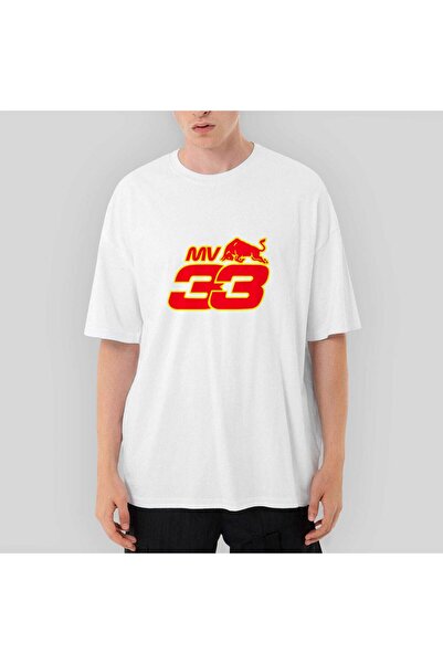 CrowsGate Redbull Max V Oversize kroj bela majica XL