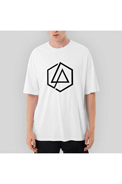 CrowsGate Tricou alb Linkin Park Symbol supradimensionat XL