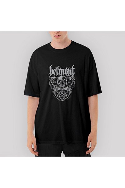 Generic Brand Tricou negru supradimensionat Belmont Vapmire Killer