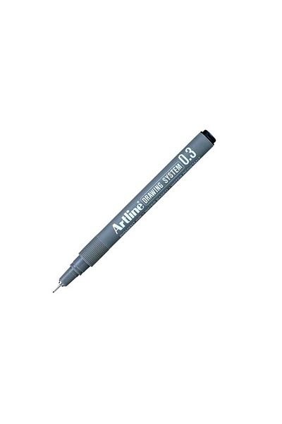 artline 0.3 Mm Black Drawing Pen - Ek233
