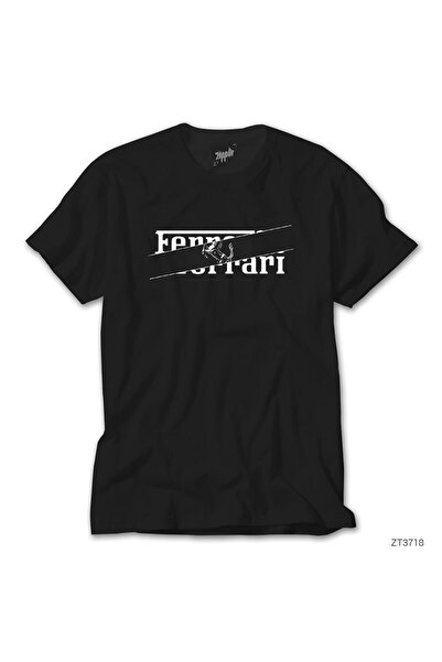 CrowsGate Μαύρο T-Shirt Ferrari Incision