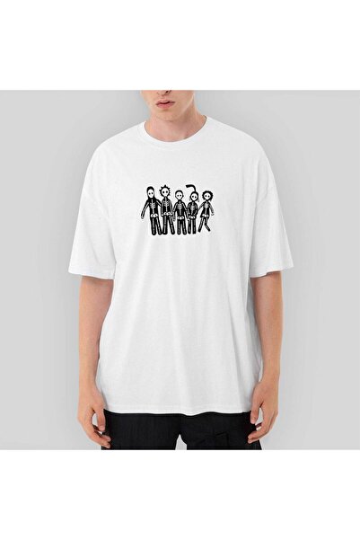 CrowsGate Misfits Lightning oversized Λευκό μπλουζάκι