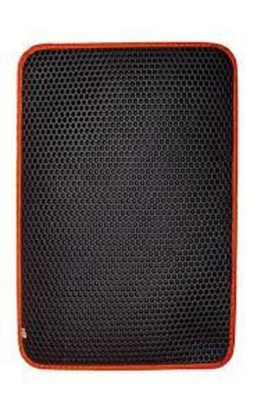 Cattie Premium سجادة قطط وظيفية من Cattie بتصميم سداسي الشكل باللون الأحمر مق...