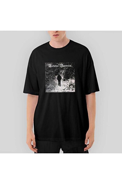 CrowsGate Depresie Nocturnă Four Seasons supradimensionat Tricou Negru