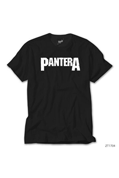 WAKHA Tricou negru cu logo Pantera