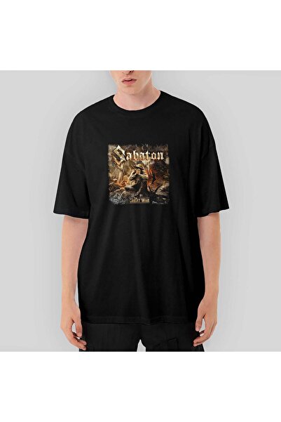 CrowsGate Tricou negru supradimensionat Sabaton The Great War