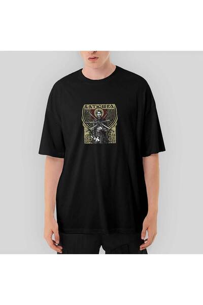CrowsGate Batushka Raskol Oversize kroj crna majica