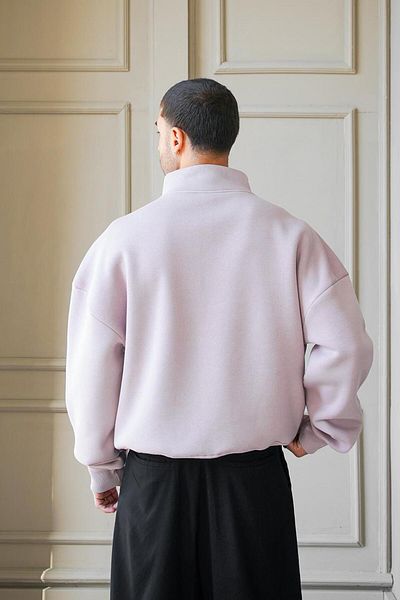HAFKAGİYİM Φούτερ Plum Cozy Basic Half Zipper Oversize