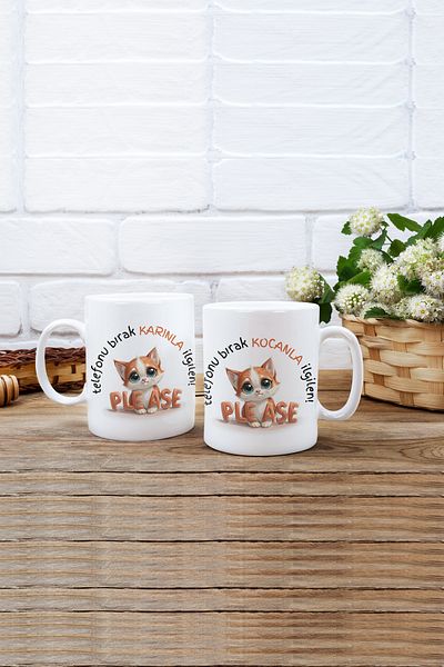 qoeuyl boutique Printed Interested with Your Husband - Wife, Husband, Friend, Couple Gift 2-Piece Mug