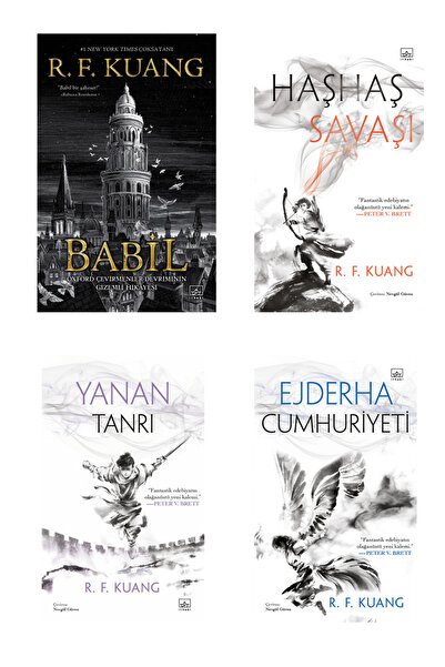 İthaki Yayınları R.F. Kuang Kitap Seti | Haşhaş Savaşı Üçlemesi (Ciltli) + Babil