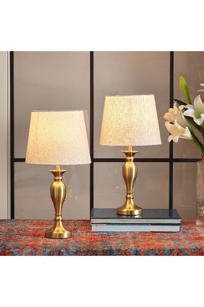 Home Box Scotia 2-Piece Table Lamp Set - 43 cm