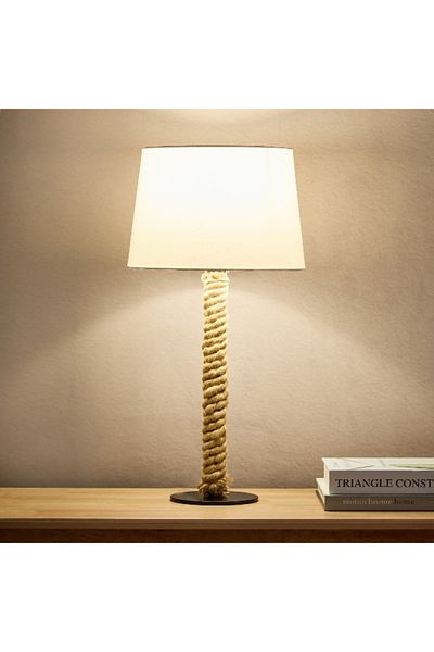 Home Box Marisha Natural Manila Rope Pole Table Lamp - 30x30x58 cm