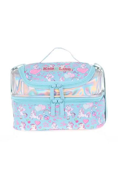Kids Kaukko Kids&Love Lunchbox Unicorn cu oglindă și piatră L7094