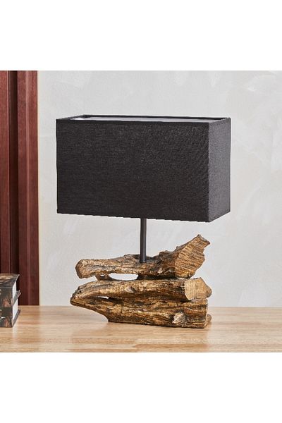 Home Box Novalie Resin Table Lamp with Shade - 41 cm