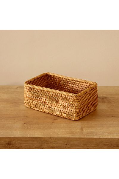 Mylamp Κουτί αποθήκευσης Mira Rattan 20x14x8 cm