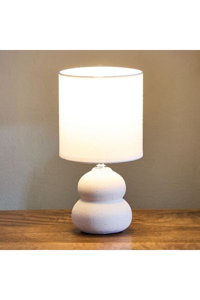Home Box Harper Table Lamp with Ceramic Base and Shade - 25 cm
