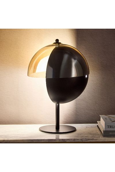 Home Box Marisha Metal and Glass Table Lamp - 30x44 cm