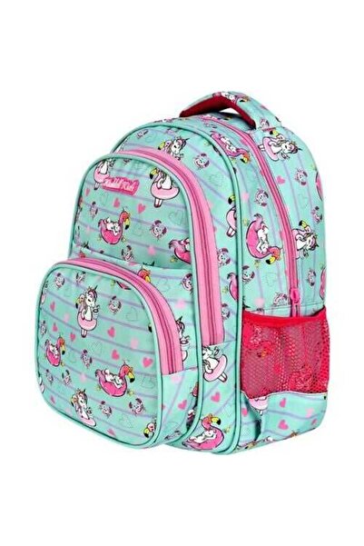 Özkara Çanta Waddell Oval Turquoise Primary School Bag - Bag and Lunch Set