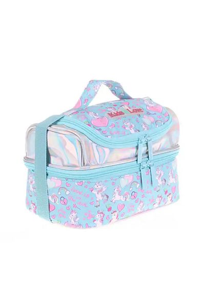 Kids Kaukko Kids&Love Lunchbox Unicorn cu oglindă și piatră L7094
