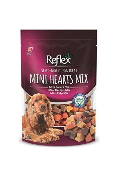 Reflex PlusYarı Yumuşak Ödül Maması Mini Kalp Mix 150 gr