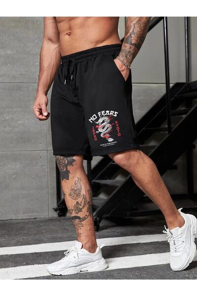 ZEMLİYA Σορτς με στάμπα Dragon