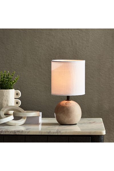Home Box Caspian Ceramic Table Lamp - 13x13x24 cm