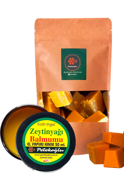 Petekoğlu 150 gr Saf Balmumu Doğal Katkısız Bal Mumu Ve Zeytinyağı Balmumu Krem Günlük Onarıcı Krem Cam Şişe