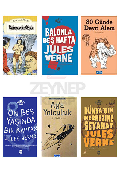 Parıltı Yayınları مجموعة كتب كلاسيكية للأطفال من العالم جول فيرن 6 كتب 4.5.6....