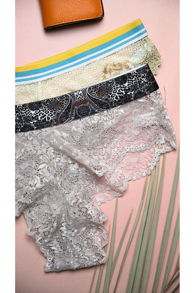 Kutaf Pachet de 2 chiloČi brizilian cu dantelÄ