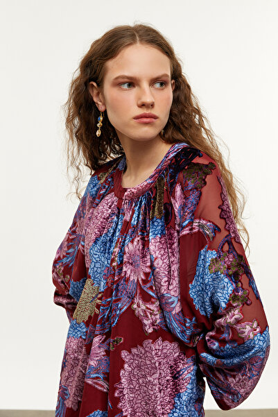 Mudo Flower Patterned Mini Close Dress