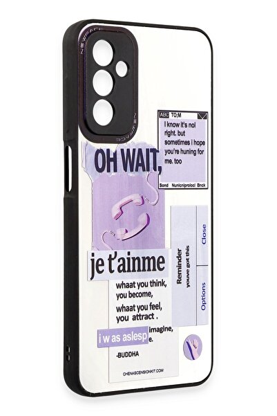 cepmoda Samsung Galaxy M13 Aynalı Desenli Kılıf | Baskılı Kamera Korumalı Kap...