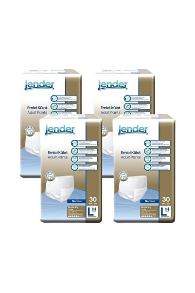 JENDER Emici Külot Large (L) Hasta Bezi | 120 Adet - 4 Paket