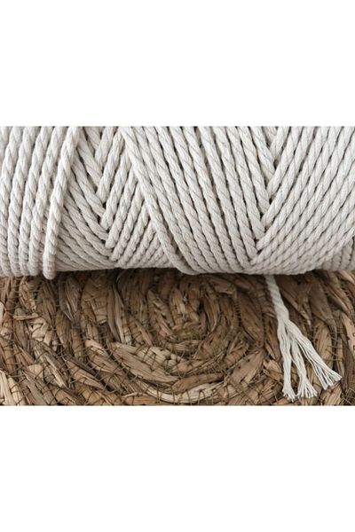 erdoğan hobi 250gr 3 Büklüş Cotton Macrame - Πλεκτό κορδόνι κούνιας