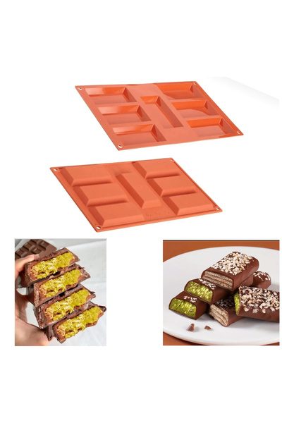 Şenhomee قالب كيك الشوكولاتة السيليكون، شوكولاتة دبي، معجنات صغيرة، قالب صابون