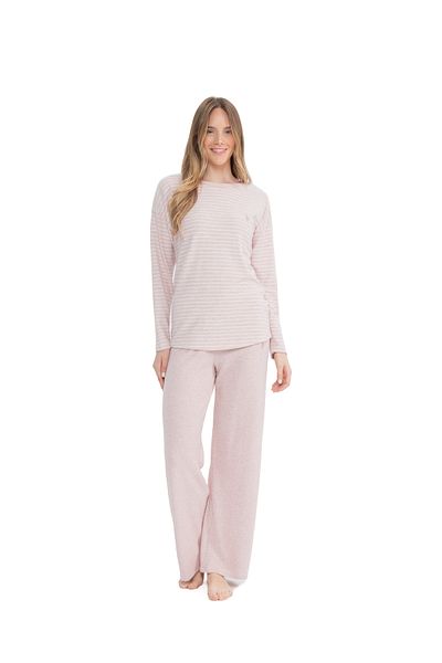 U.S. Polo Assn. U.S. Polo Assn. Women's Striped Comfortable Loose Leg Pajamas - Home Wear 2811Ic.A.1St.7.R0.A.Pl.8.Us.3.Cm34