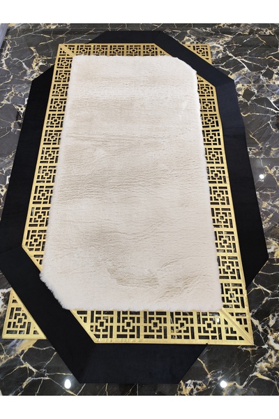 SENA EXCLUSIVE LAZER KESİM DERİ PELUŞ HALI ROYAL