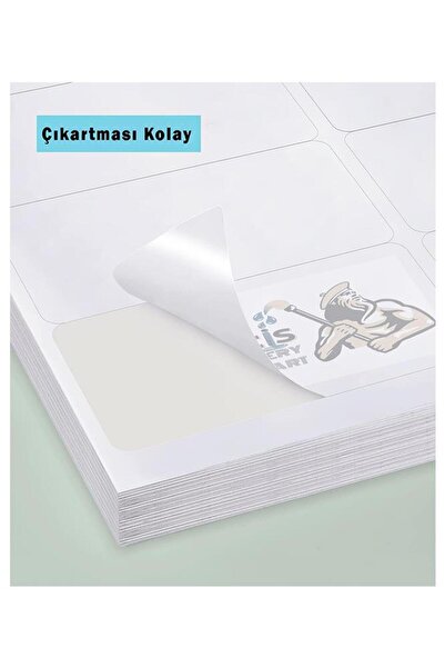 Artlantis A4 Hazır Etiket 30x12 mm 10 Sayfa 1 Paket 95 li Kendinden Yapışkanlı Fotokopi Lazer İnkjet Kağıdı Ya