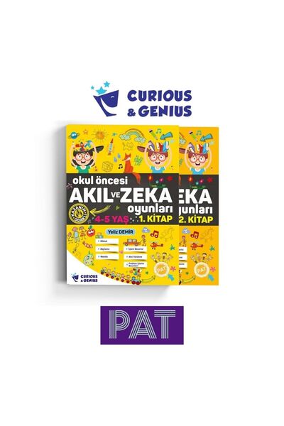 Curious&Genius Pat Yayınları Okul Öncesi Akıl Ve Zeka Oyunları 4-5 Yaş Seti