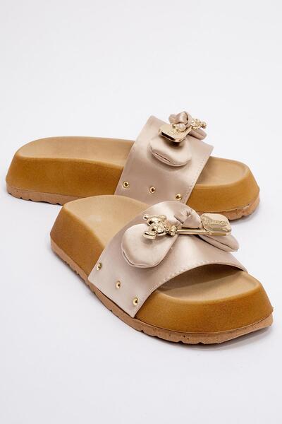 Ccway BEJ Жіночі капці - з ведмедиком і бантиком